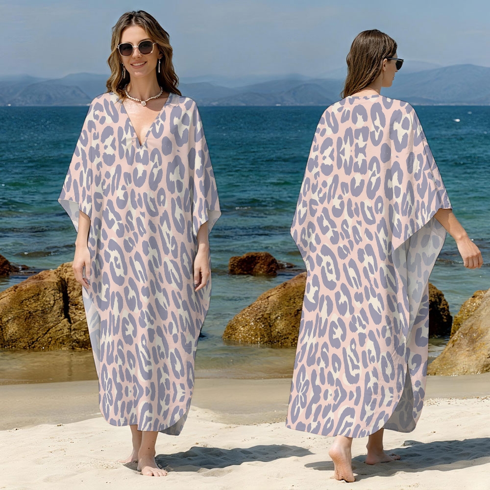 Leopard Kaftan Cover-up