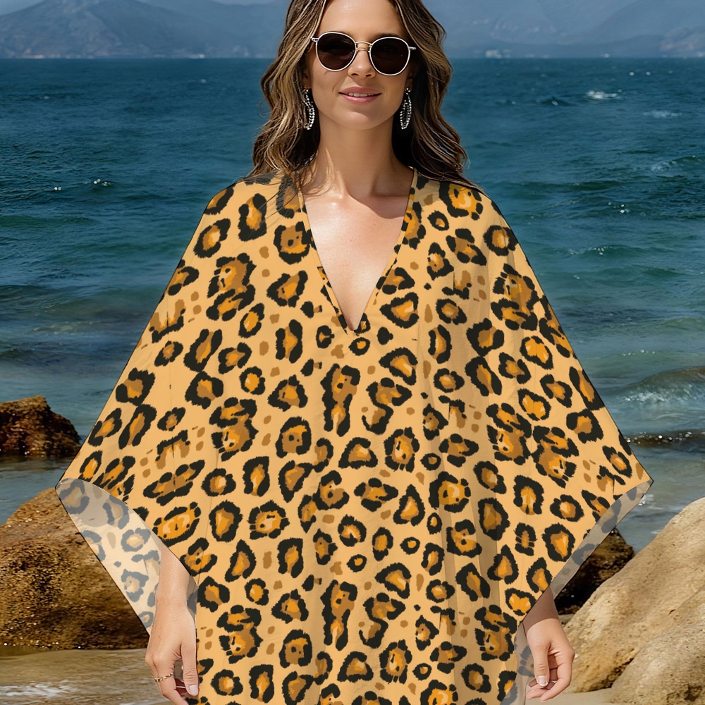 Leopard Kaftan Cover-up
