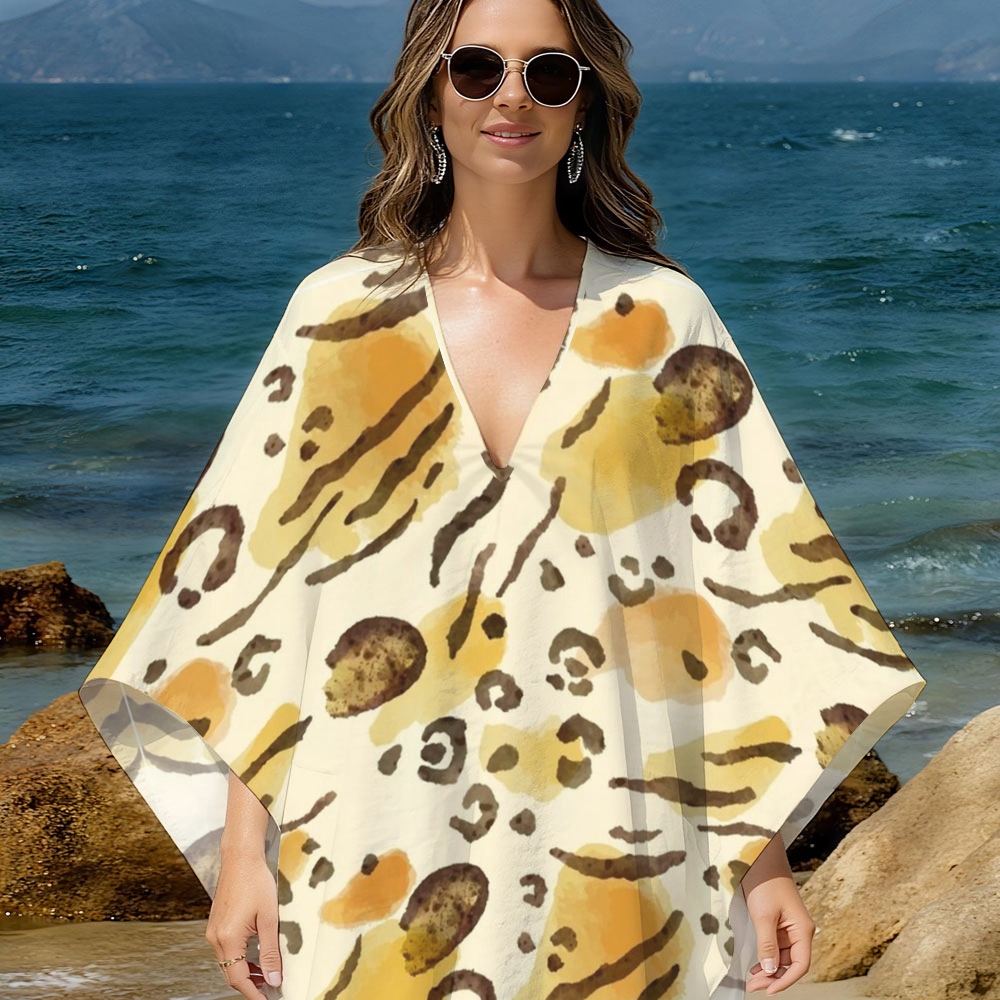 Animal Kaftan Cover-up