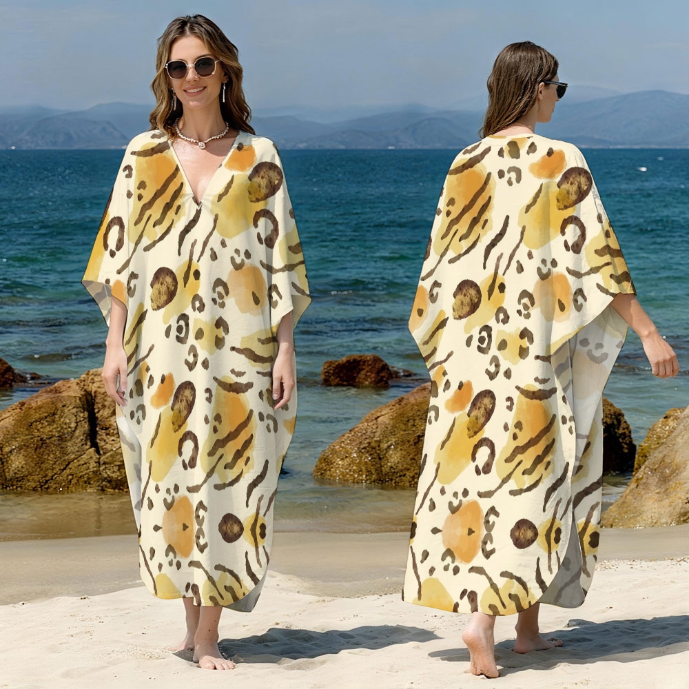 Animal Kaftan Cover-up