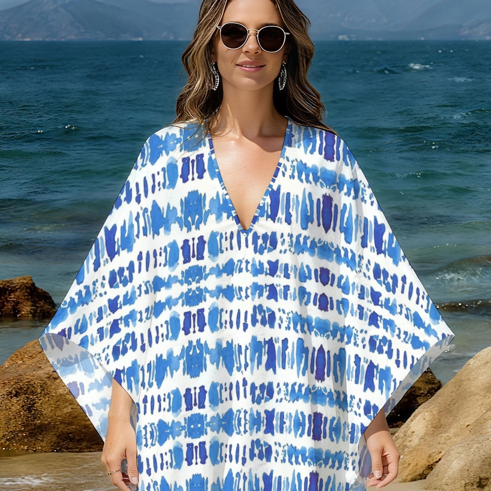 Brushstroke Kaftan Cover-up