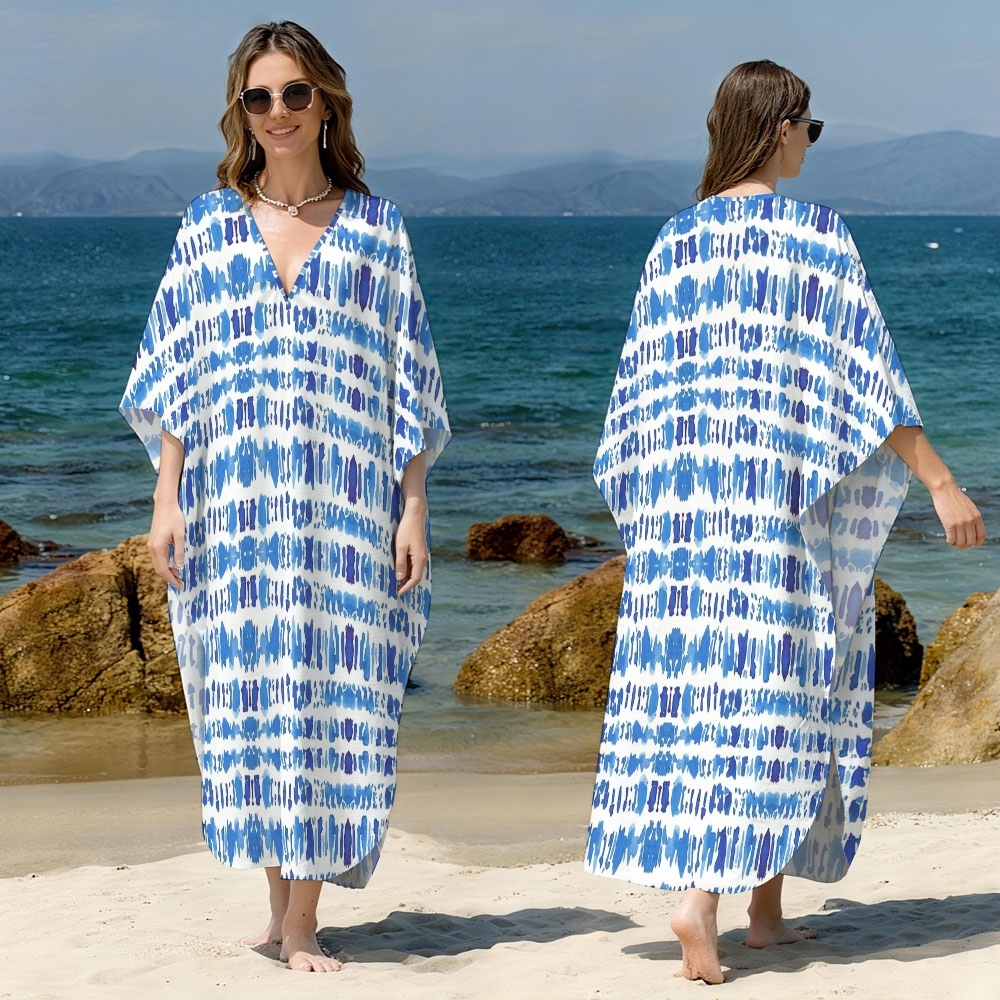 Brushstroke Kaftan Cover-up