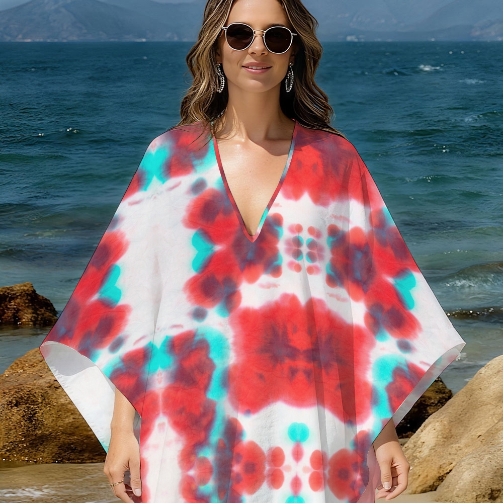 Tie-dye Kaftan Cover-up