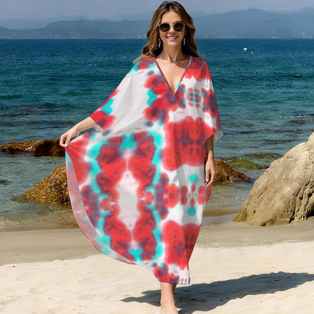 Tie-dye Kaftan Cover-up