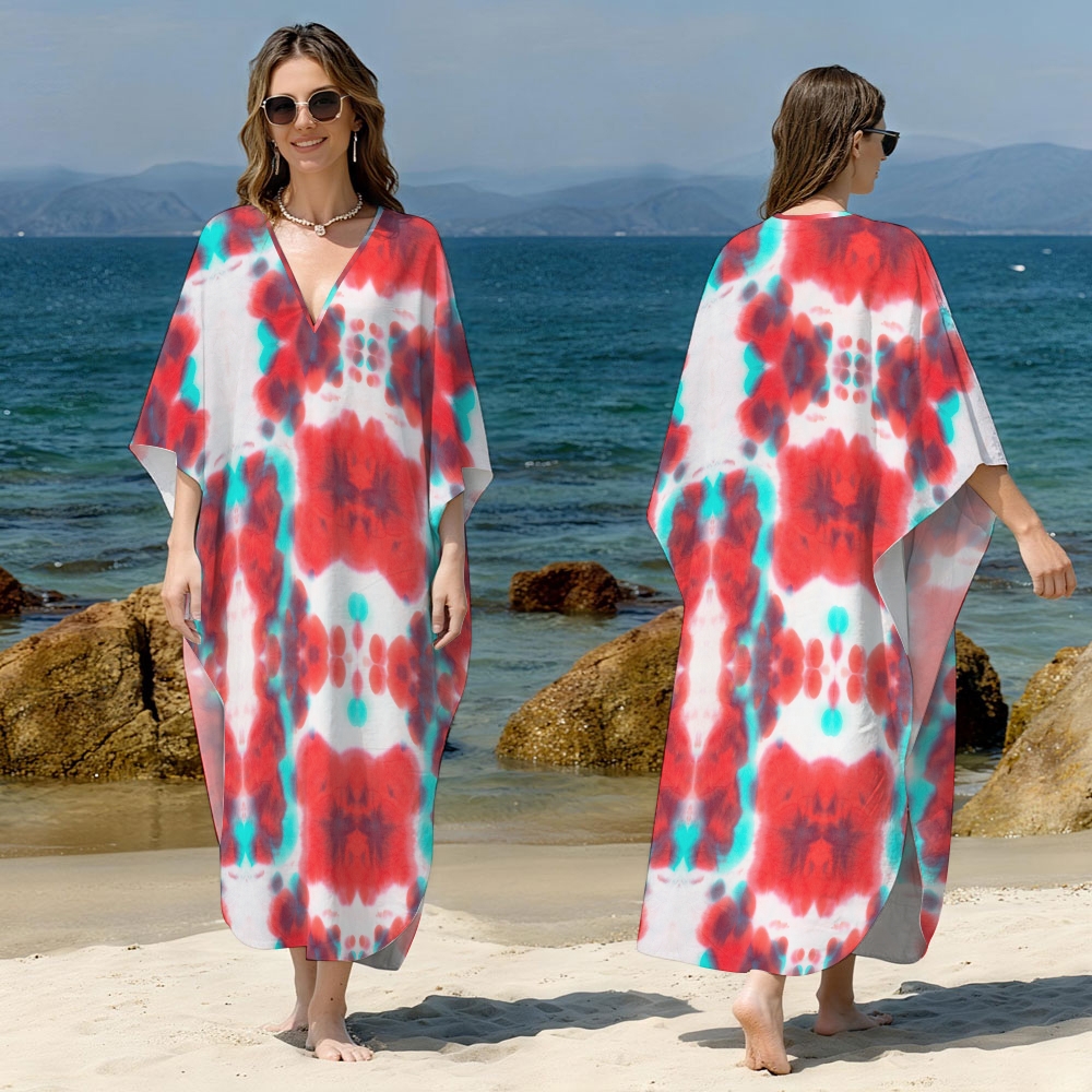 Tie-dye Kaftan Cover-up