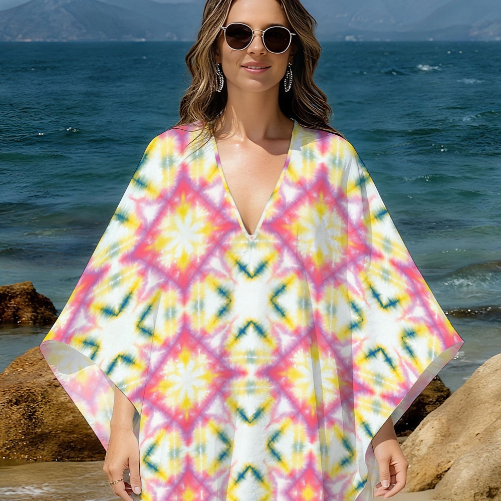 Tie-dye Kaftan Cover-up