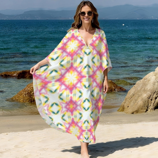 Tie-dye Kaftan Cover-up