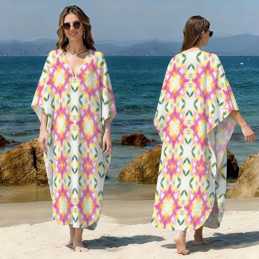 Tie-dye Kaftan Cover-up