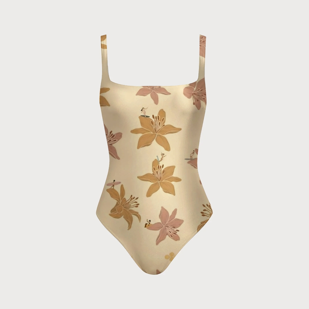 Women's Waikiki Queens One-Piece Swimsuit with Back Mesh Knot