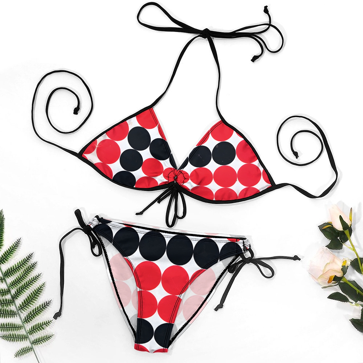 Polka Dots Geometric Bikini