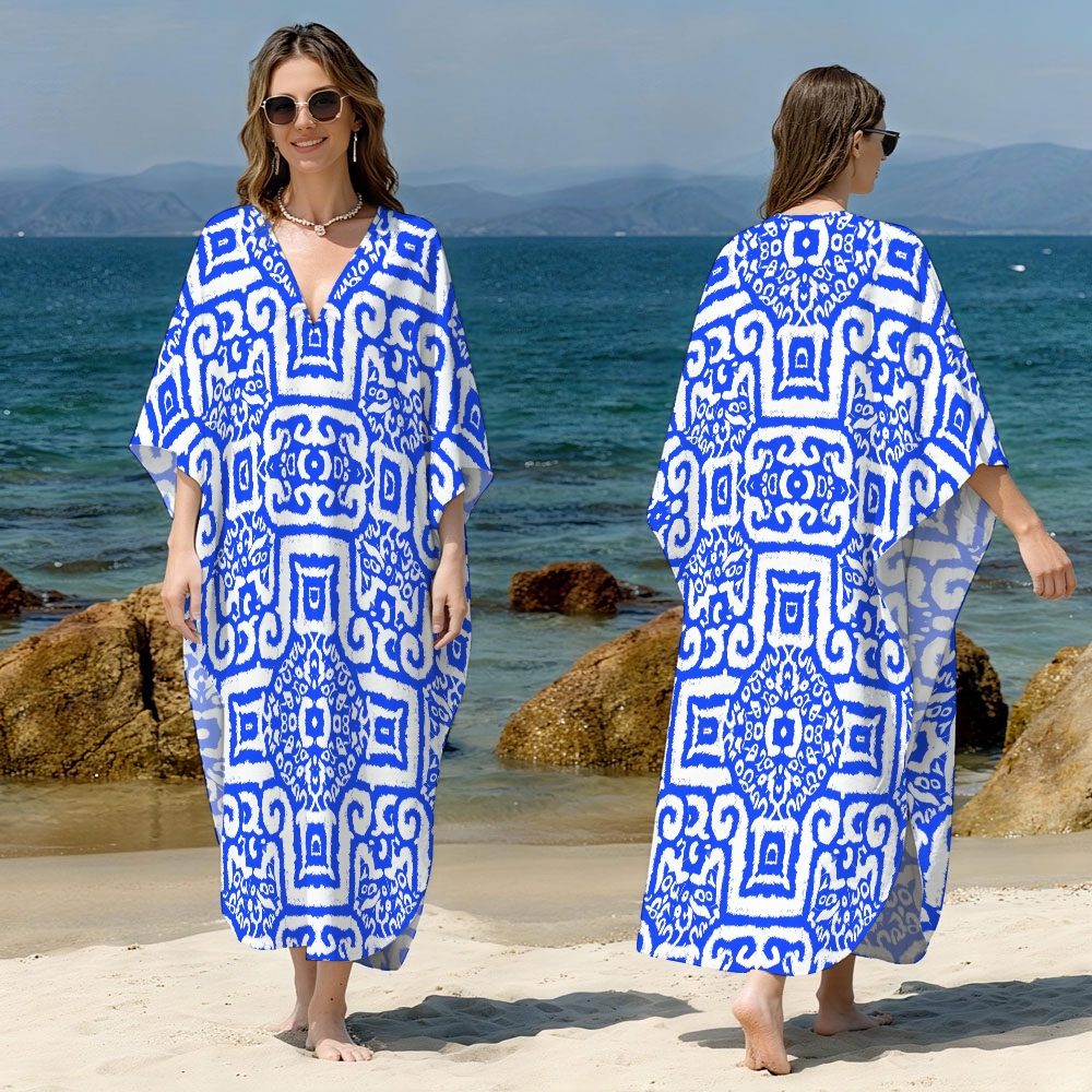 Tile-Inspired Kaftan Cover-up