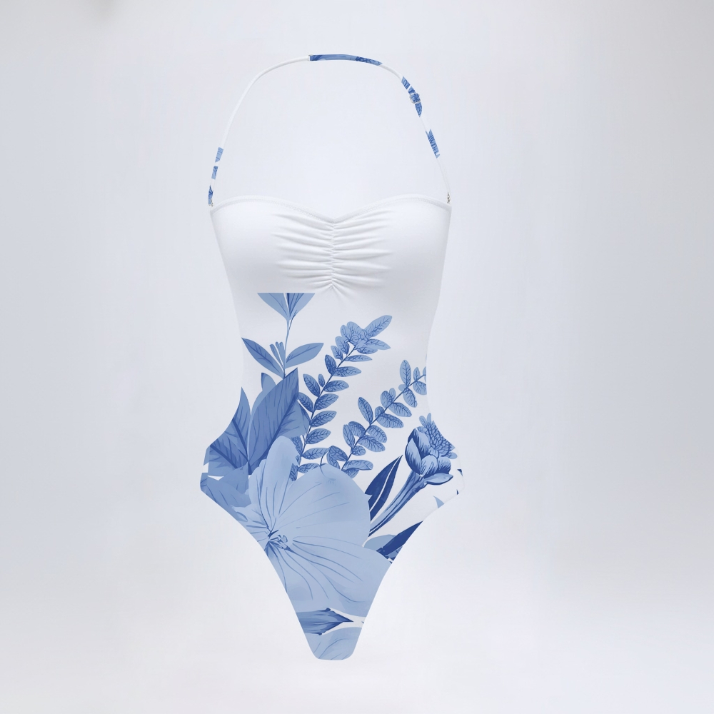 Blossom Print One Piece Swimsuit