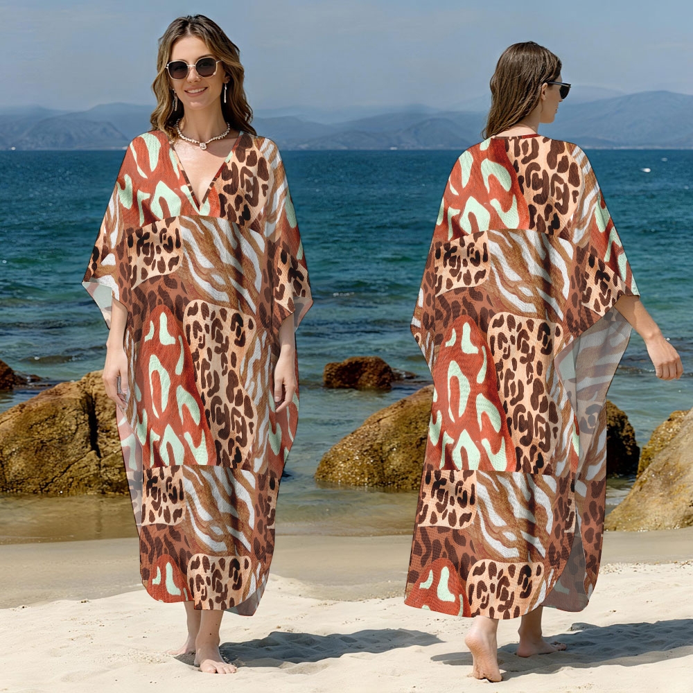 Animal Kaftan Cover-up