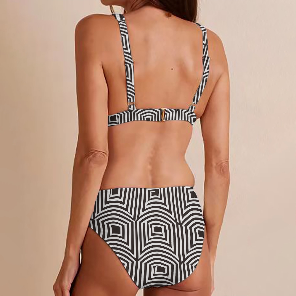 Geometric Print Bikini