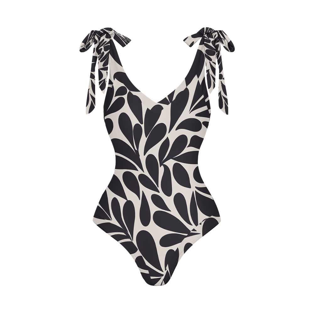 Geometric Print One Piece Swimsuit
