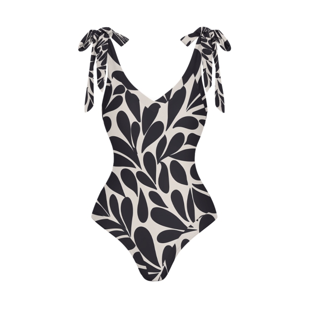 Geometric Print One Piece Swimsuit