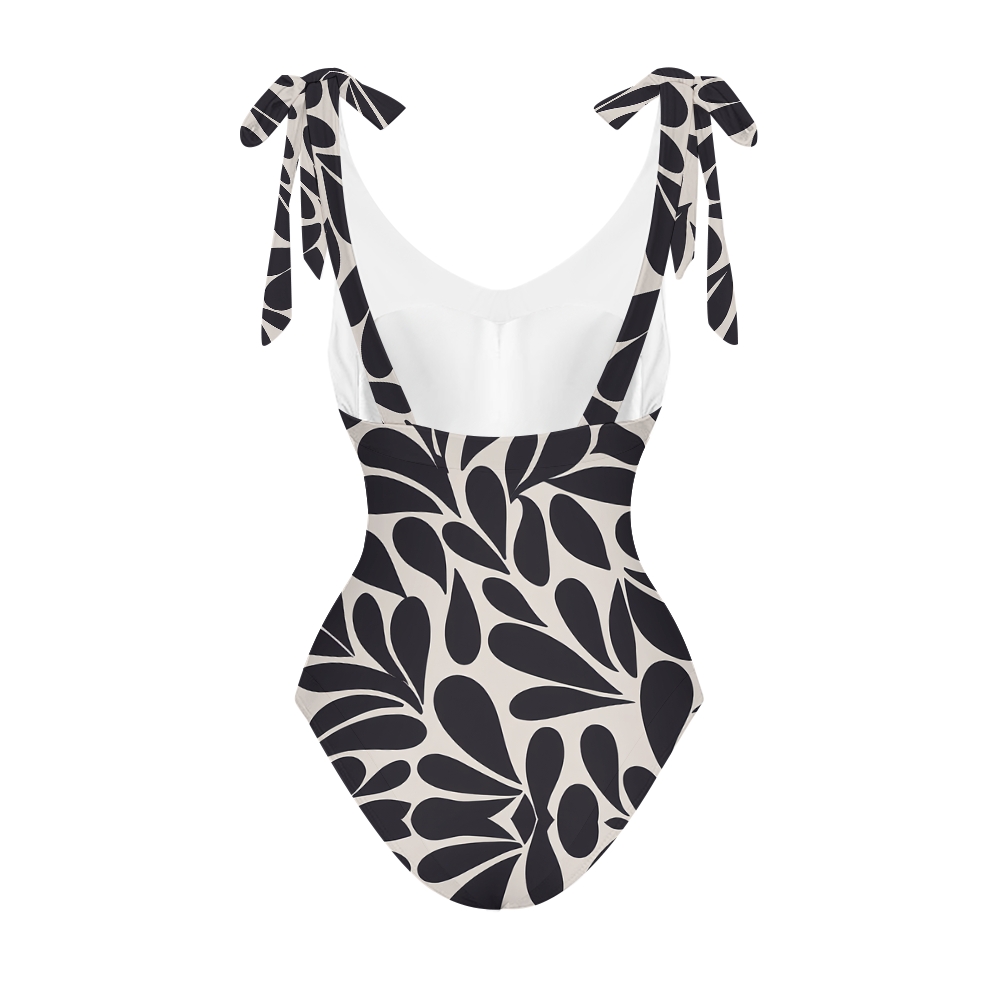 Geometric Print One Piece Swimsuit