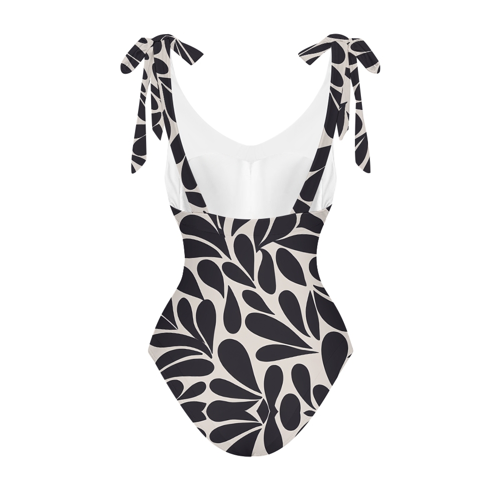 Geometric Print One Piece Swimsuit