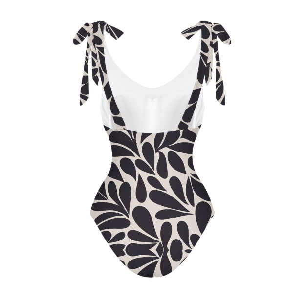 Geometric Print One Piece Swimsuit