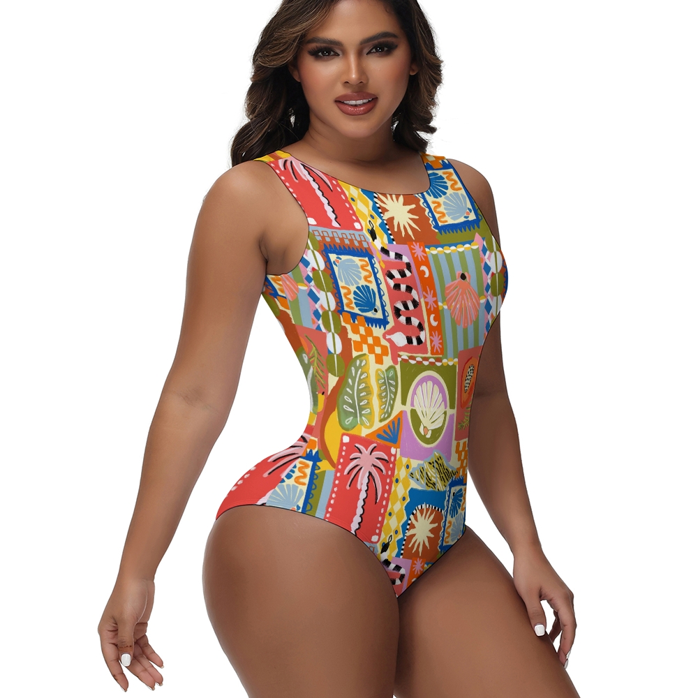 Calypso Print One Piece Swimsuit