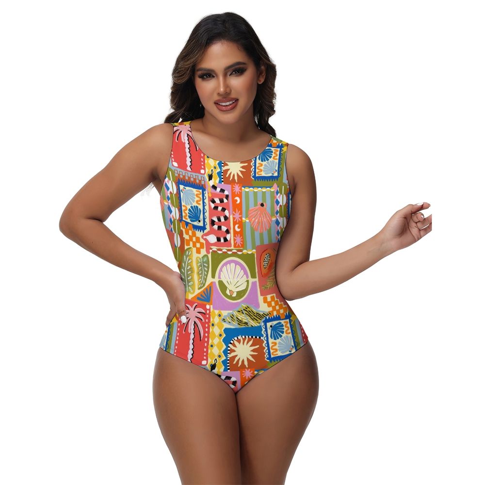 Calypso Print One Piece Swimsuit