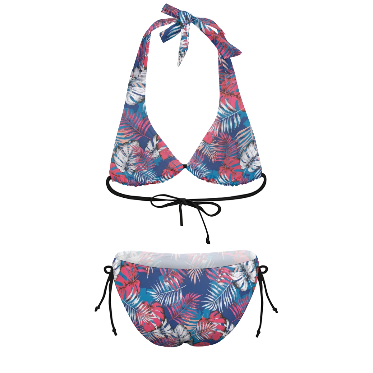 Tropical Print Bikini Swimsuit