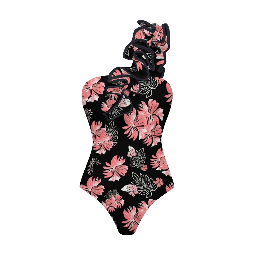 Floral One Piece Swimsuit Set