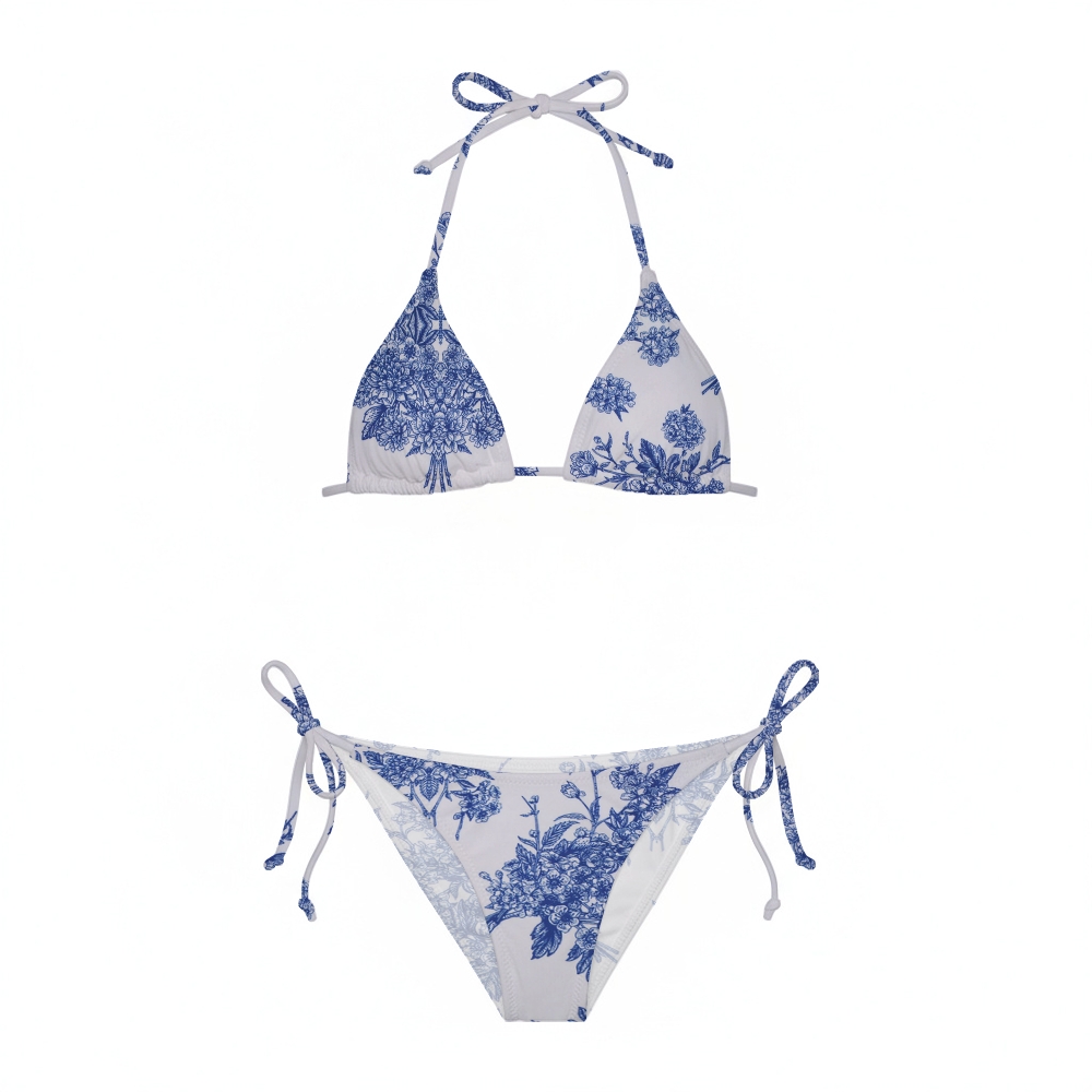 Floral Triangle Bikini