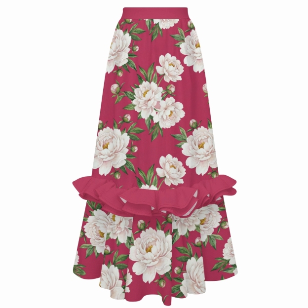 Tropical Print One Piece Swimsuit Set