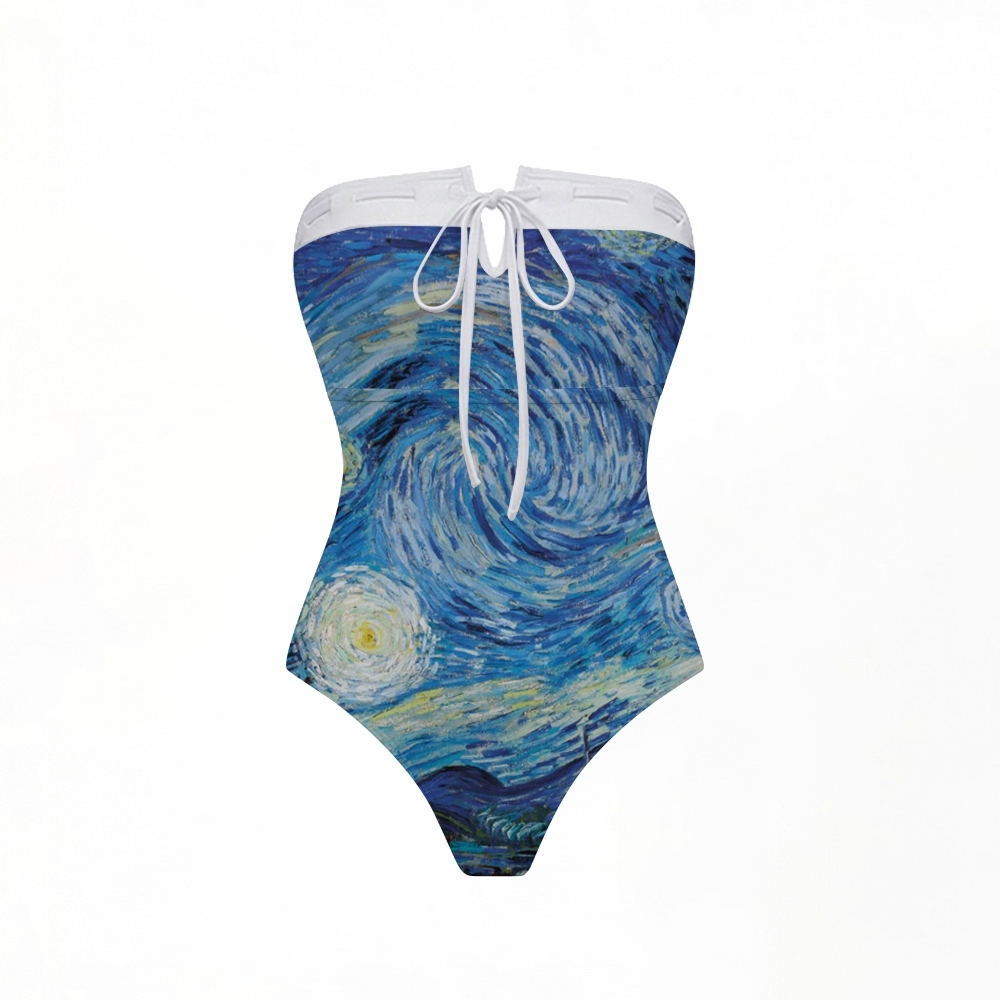Starry Night Bandeau Swimsuit Set