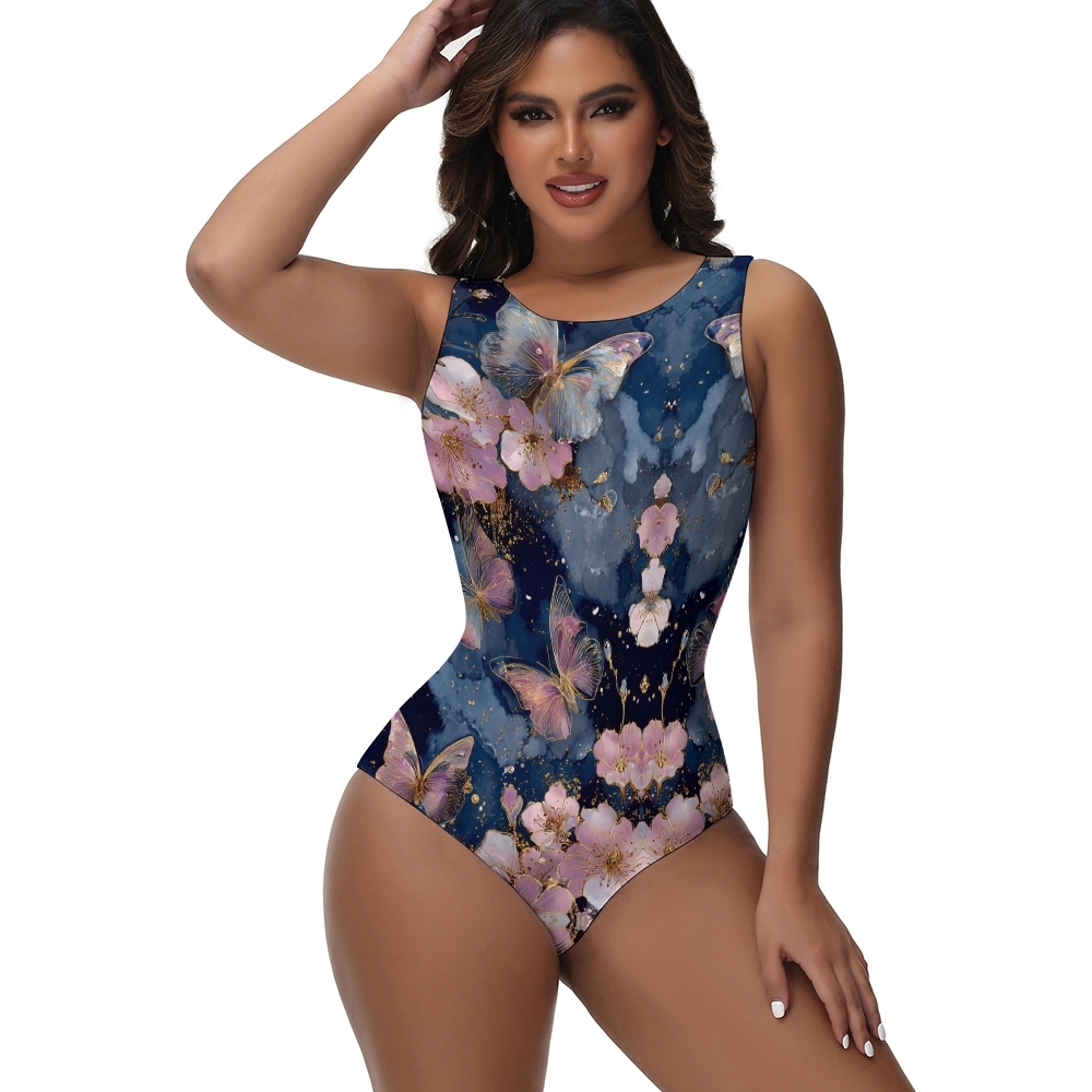 Butterfly Print One-Piece Swimsuit