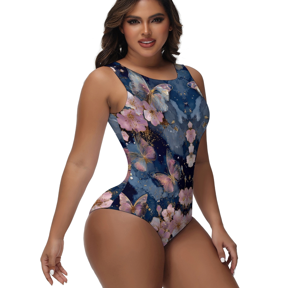 Butterfly Print One-Piece Swimsuit