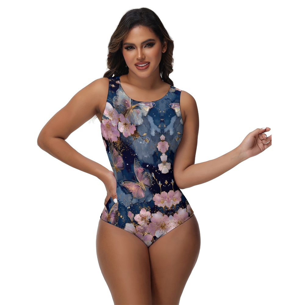 Butterfly Print One-Piece Swimsuit