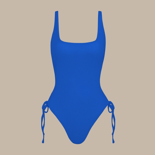 Solid Color One-Piece Swimsuit
