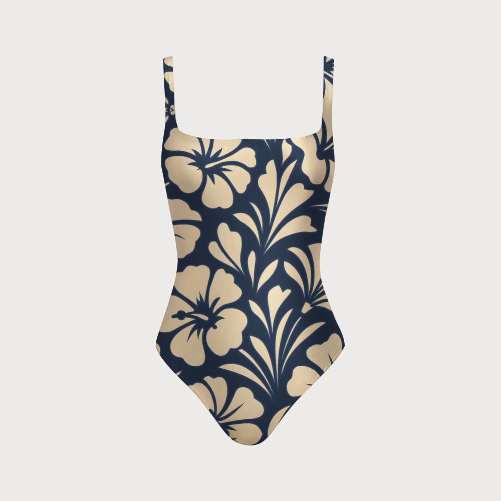 Women Floral One Piece Swimsuit