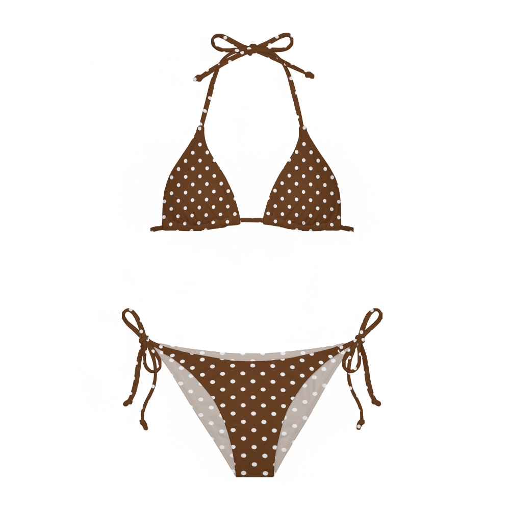 Women Small Polka Dot Bikini Set