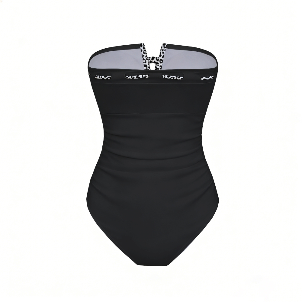 Bandeau Leopard Print Swimsuit Sets