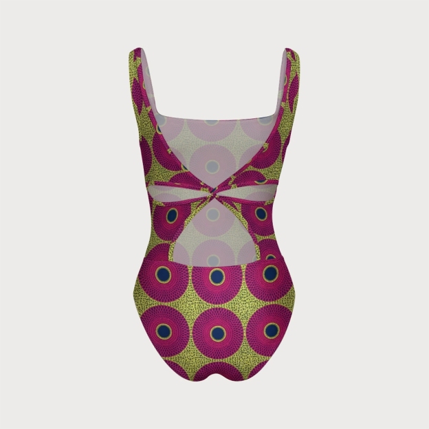 Women's Guava Print One-Piece Swimsuit