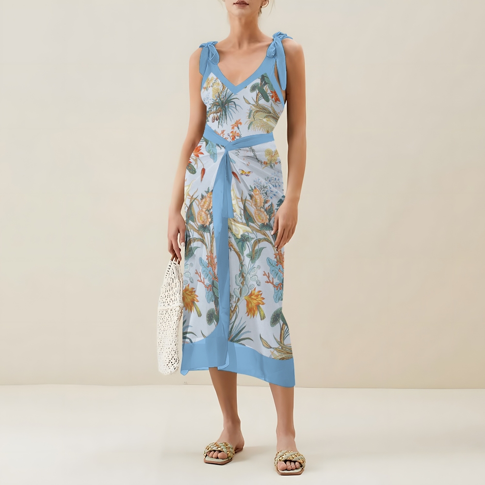 Tropical Jungle Printed Swimsuits and Cover Ups