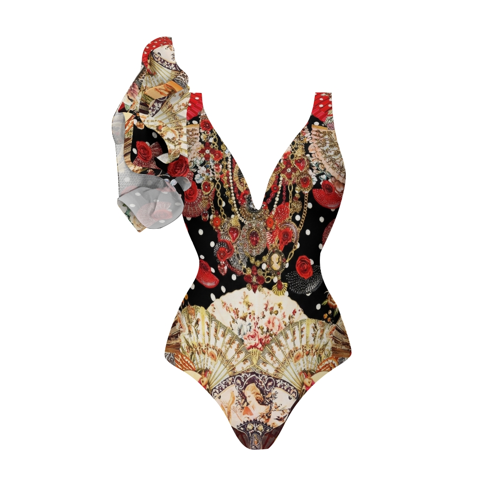 The Daughters Of Duende Ruffle Style Swimsuit