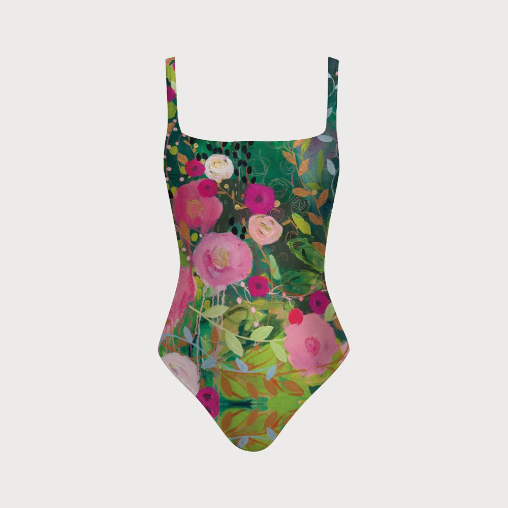 A Place to Rest Swimsuit with Back Mesh Knot