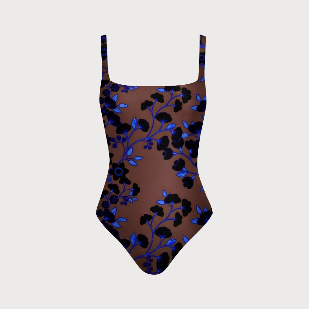 Women's Nocturne Bloom Swimsuit with Back Mesh Knot