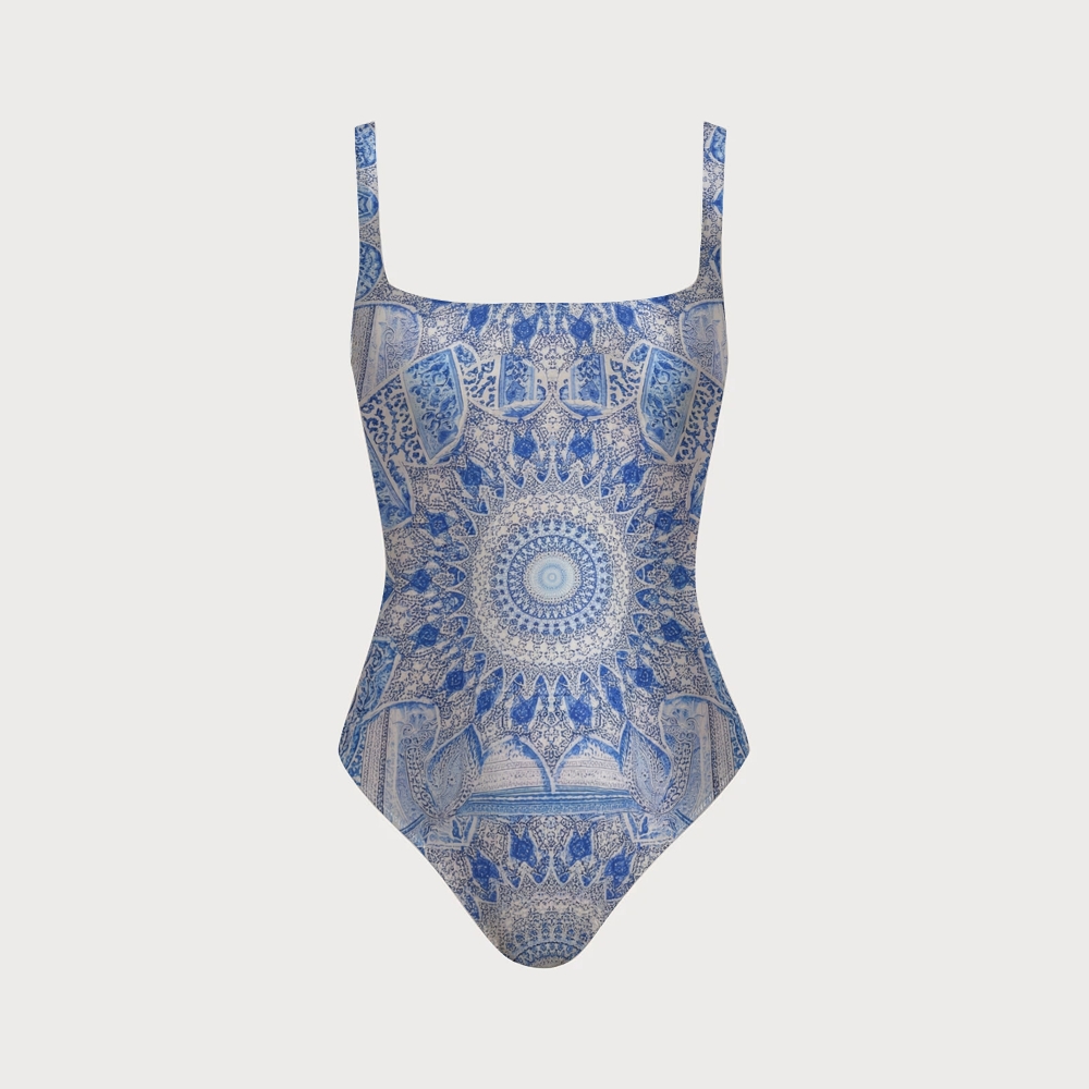 The Bosphorous Swimsuit with Back Mesh Knot
