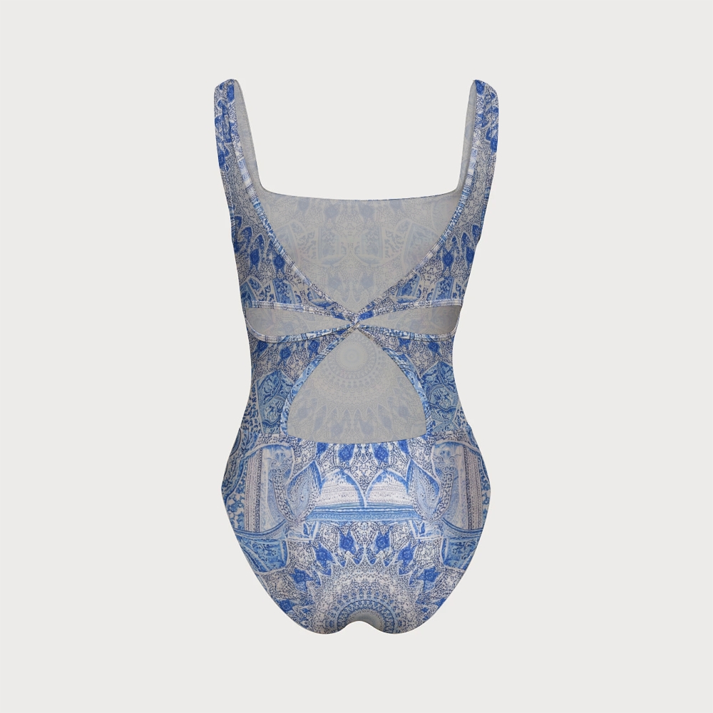 The Bosphorous Swimsuit with Back Mesh Knot