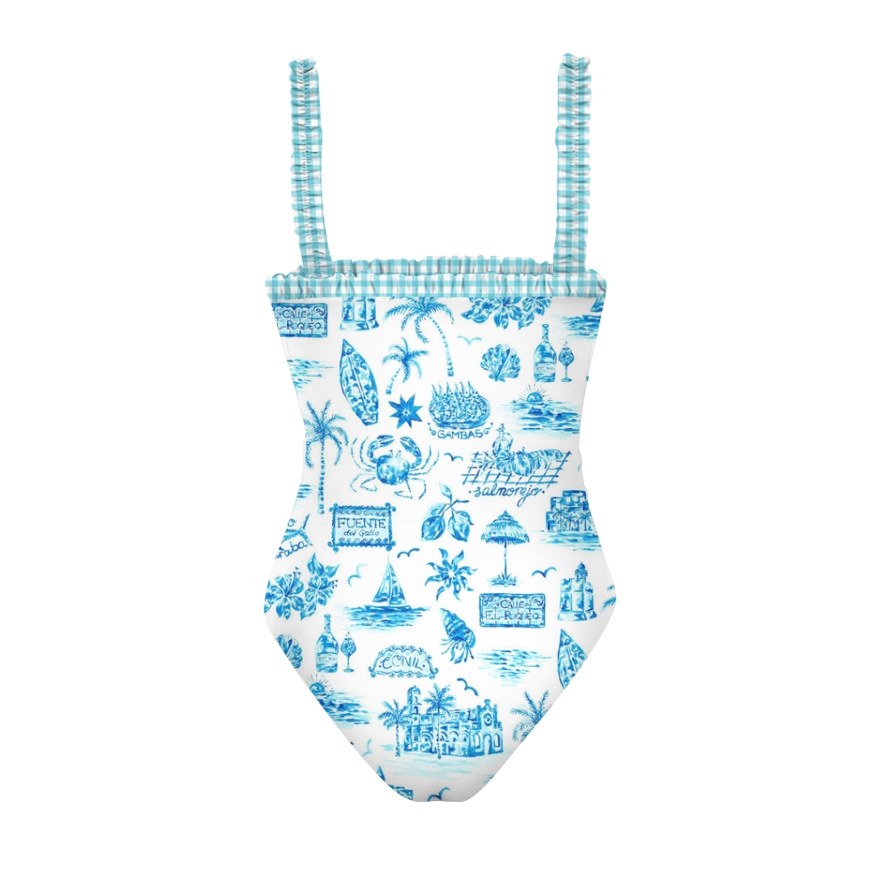 Women's Beach Toile Printed Swimsuit