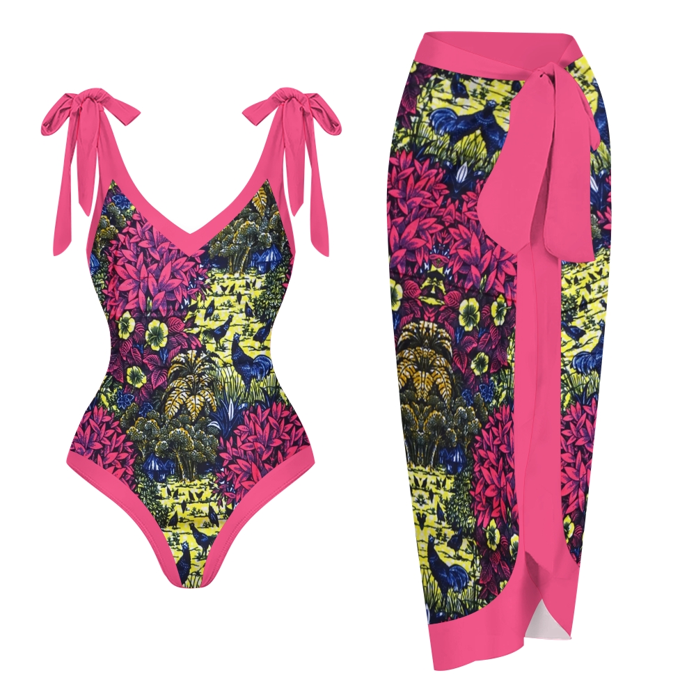 Women's African Print Swimsuits and Cover Ups