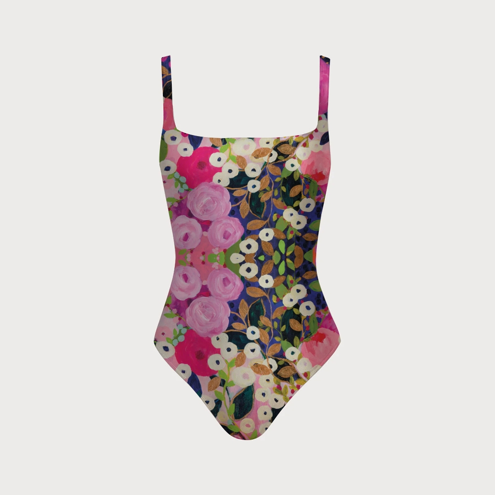 Desire by Carrie Schmitt Swimsuit with Back Mesh Knot