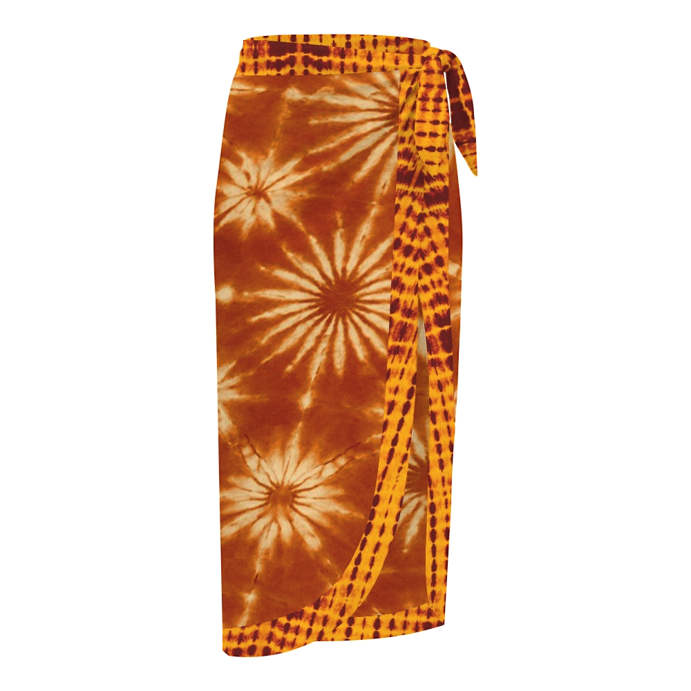 Women's Sunburst Tie-Dye One-Piece Swimsuit Set