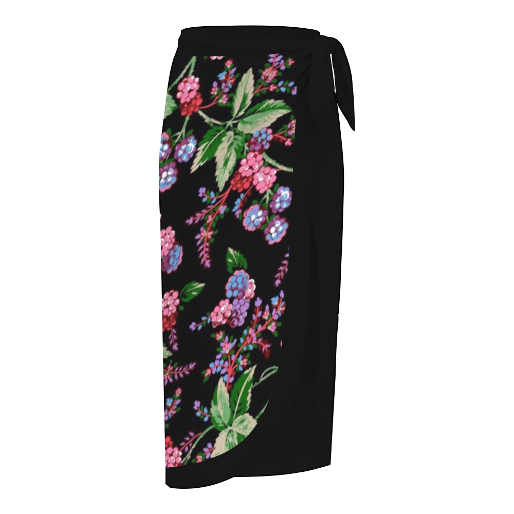 Women's Berry Floral Print One-Piece Swimsuit Set