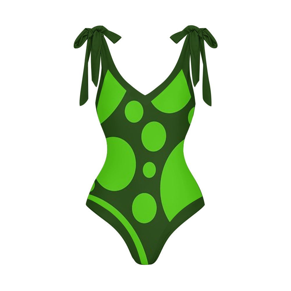 Retro 1960's Style Abstract One Piece Swimsuits and Cover Ups